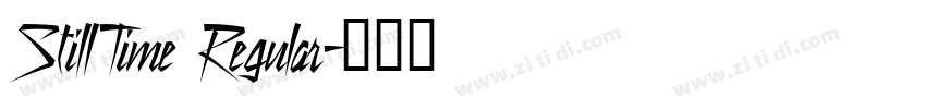StillTime Regular字体转换